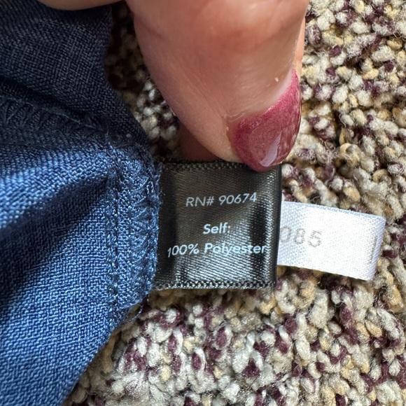 Boston Proper Sleeveless Jumpsuit Blue Size Small Tie Waist Detail Button Front - Picture 10 of 10